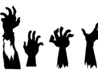 340x270 The Walking Dead Decal With Zombie Hands Perfect For A Yeti