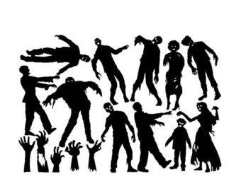 Zombie Hands Silhouette at GetDrawings | Free download