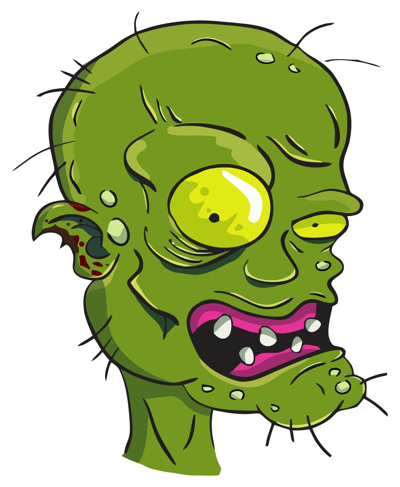1381x1680 Zombie Head Clipart