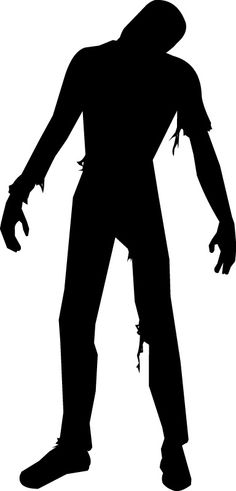 236x491 Zombie Silhouette Clipart Medium Size Zombie Shit