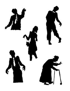 236x305 Halloween Clipart, Zombie Hand Silhouettes, Walking Dead Zombies