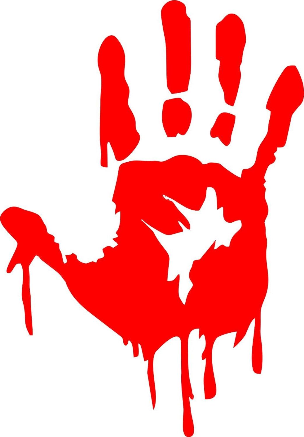 1043x1500 Zombie Bloody Hand Decal Item Details Decals