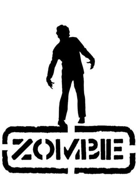 464x600 Zombie Stencil