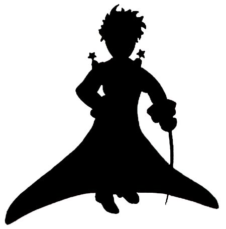 450x455 Principito Blanco Y Negro