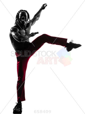 340x455 Stock Photo Of One African Man Exercising Fitness Zumba Dancing