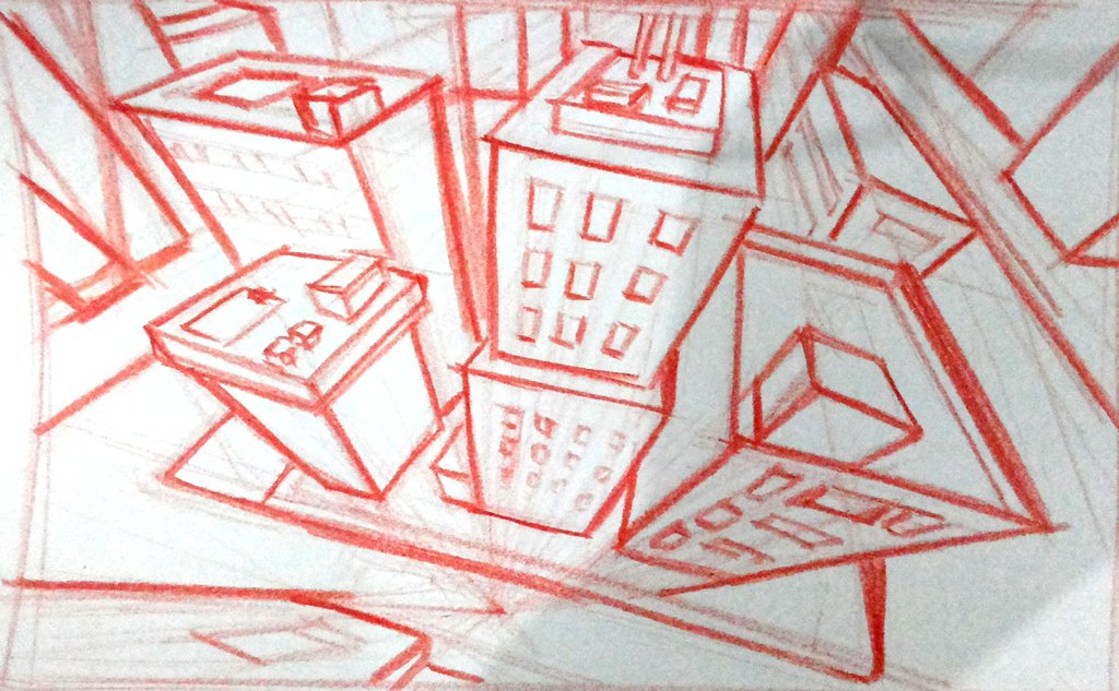 1024x633 1 Point Perspective Bird's Eye View By Skyfer7