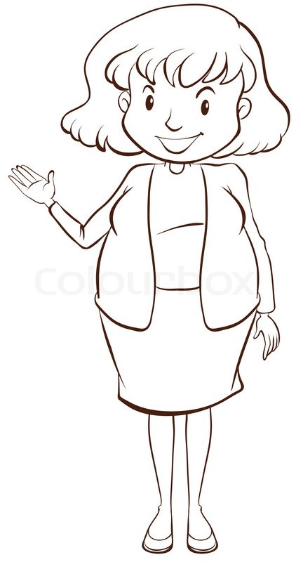 422x800 Illustration Of A Simple Sketch Of A Teacher On A White Background