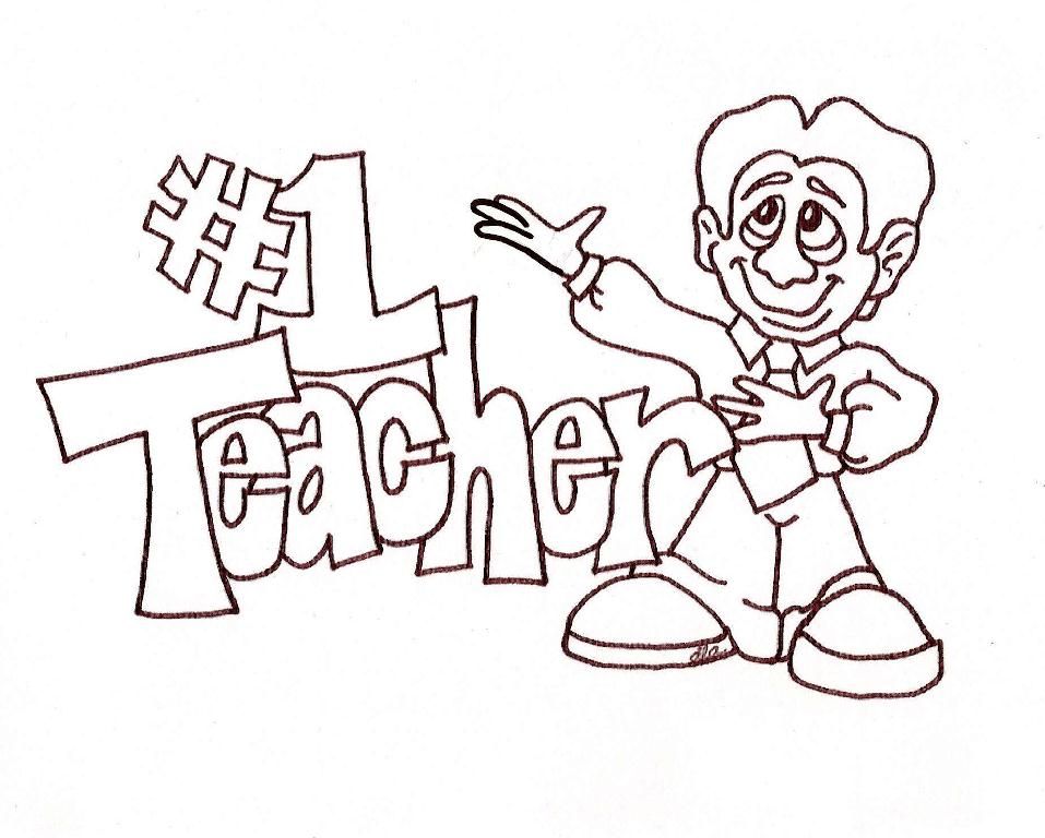 957x768 A Fun Ink Sketch, To Give To Your Favorite Teacher. By Dixie