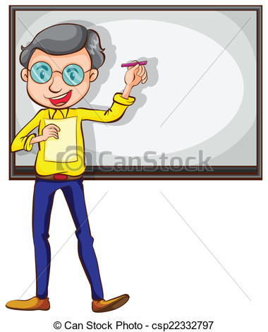 380x470 Illustration Of A Simple Sketch Of A Teacher On A White Eps