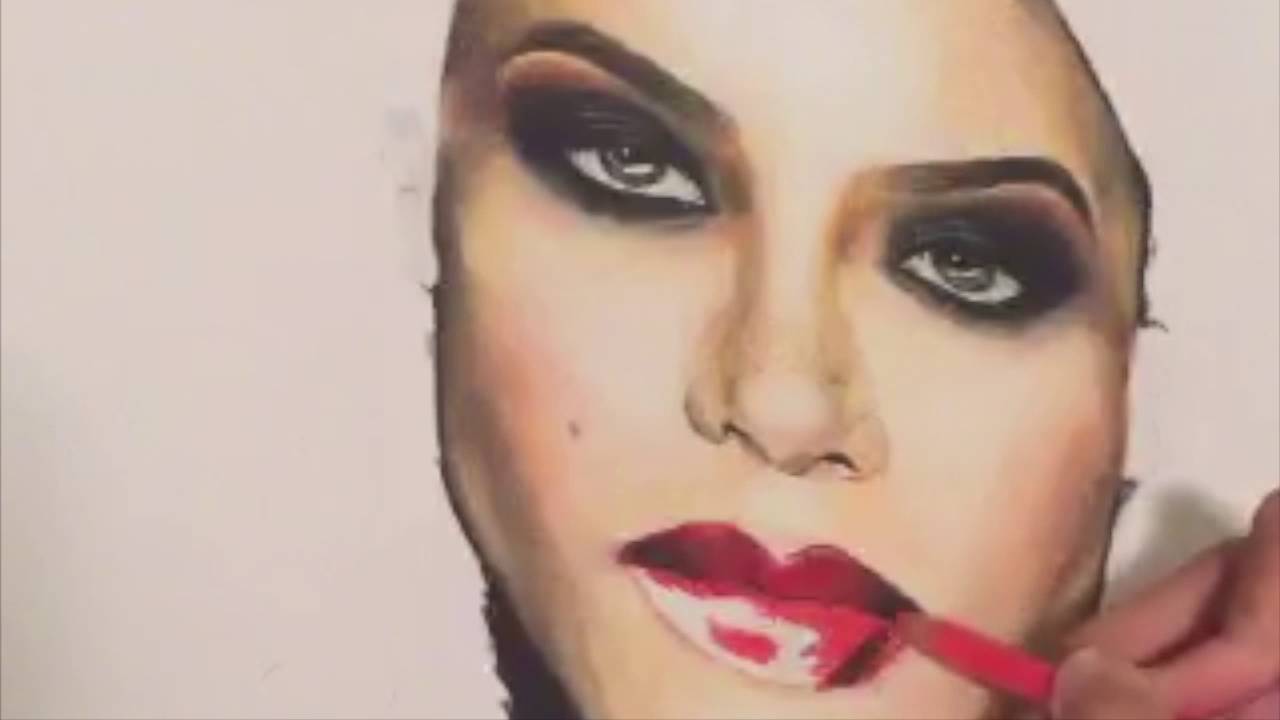 1280x720 Aaliyah Colour Pencil Drawing