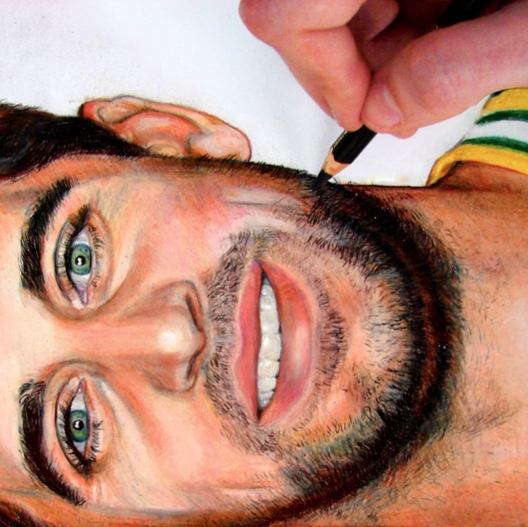 751x750 Aaron Rodgers Drawing