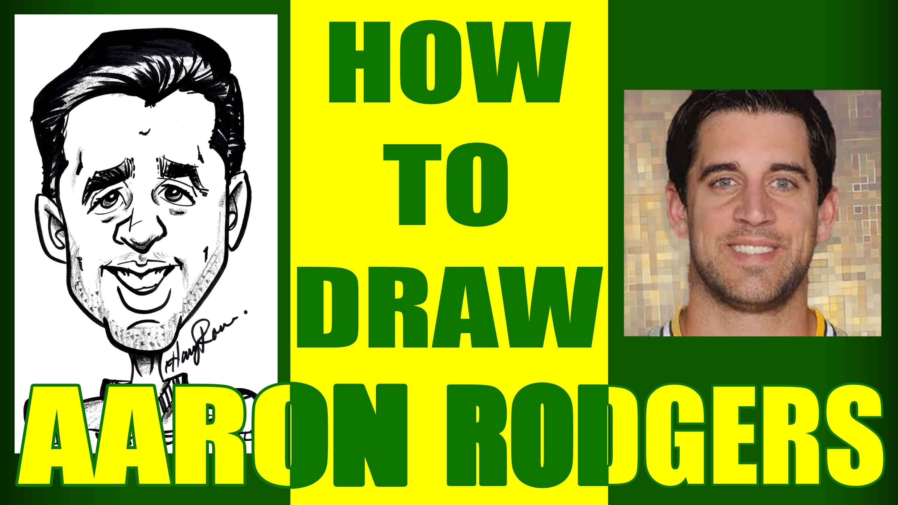 3000x1688 How To Draw A Quick Caricature Aaron Rodgers