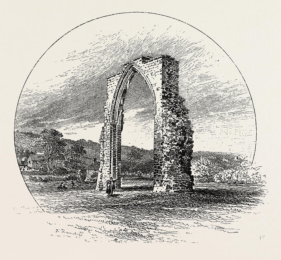 900x833 Chancel Arch Of The Old Abbey Drawing By English School