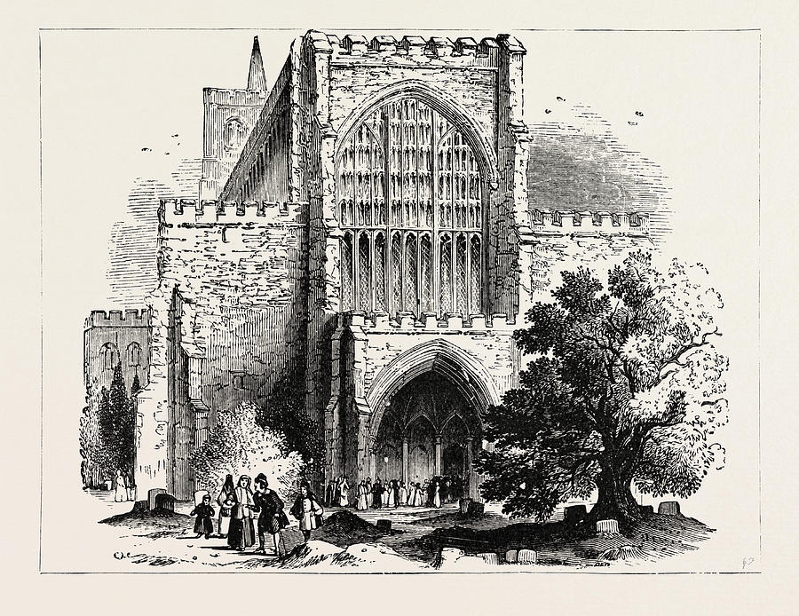 900x694 The Abbey Of St. Albans Drawing By English School