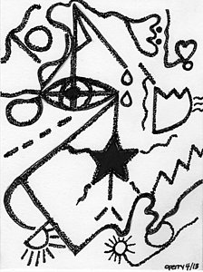 224x300 Abstract Eye Drawings