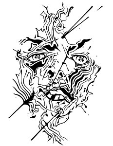 232x300 Abstract Eye Drawings