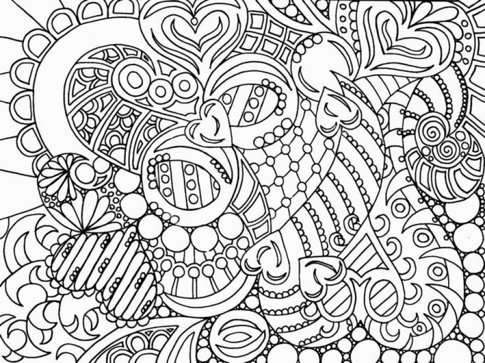 960x718 Abstract Eye Coloring Pages 20 Free Printable Abstract Coloring