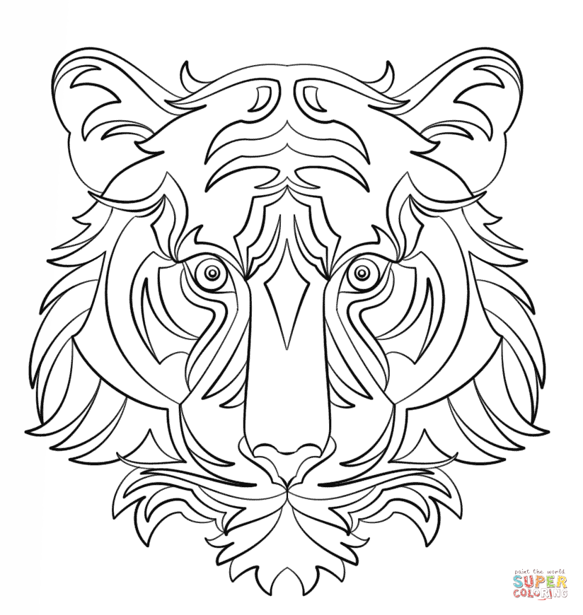 824x870 Abstract Animal Coloring Pages