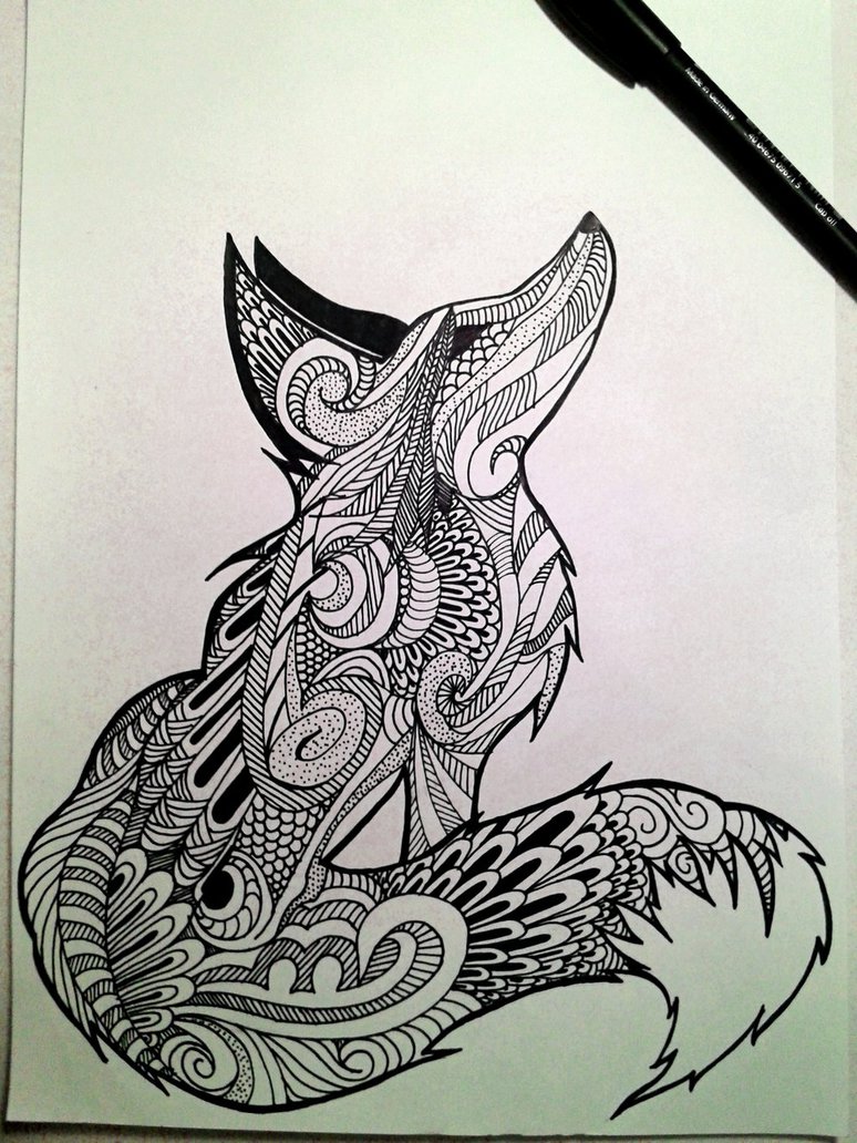 774x1032 Mandala Fox By Kogatanani