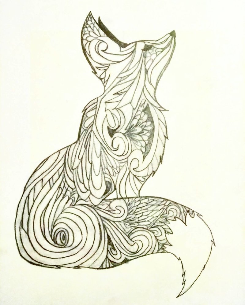 800x998 Abstract Fox By Psychedelicchris