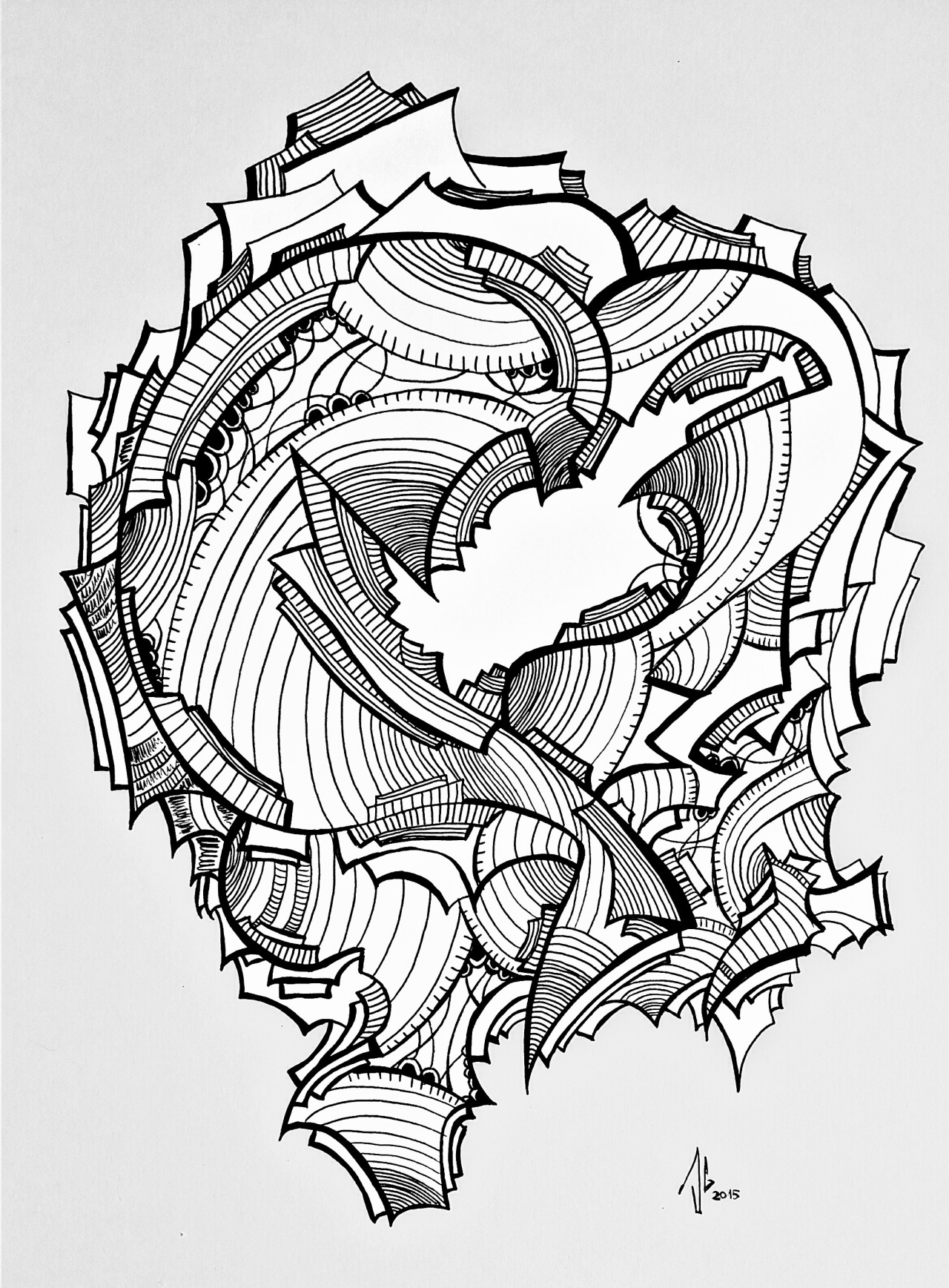 1280x1737 Abstract Drawing Artists Theseusparadox Abstract Graphic Art Ink