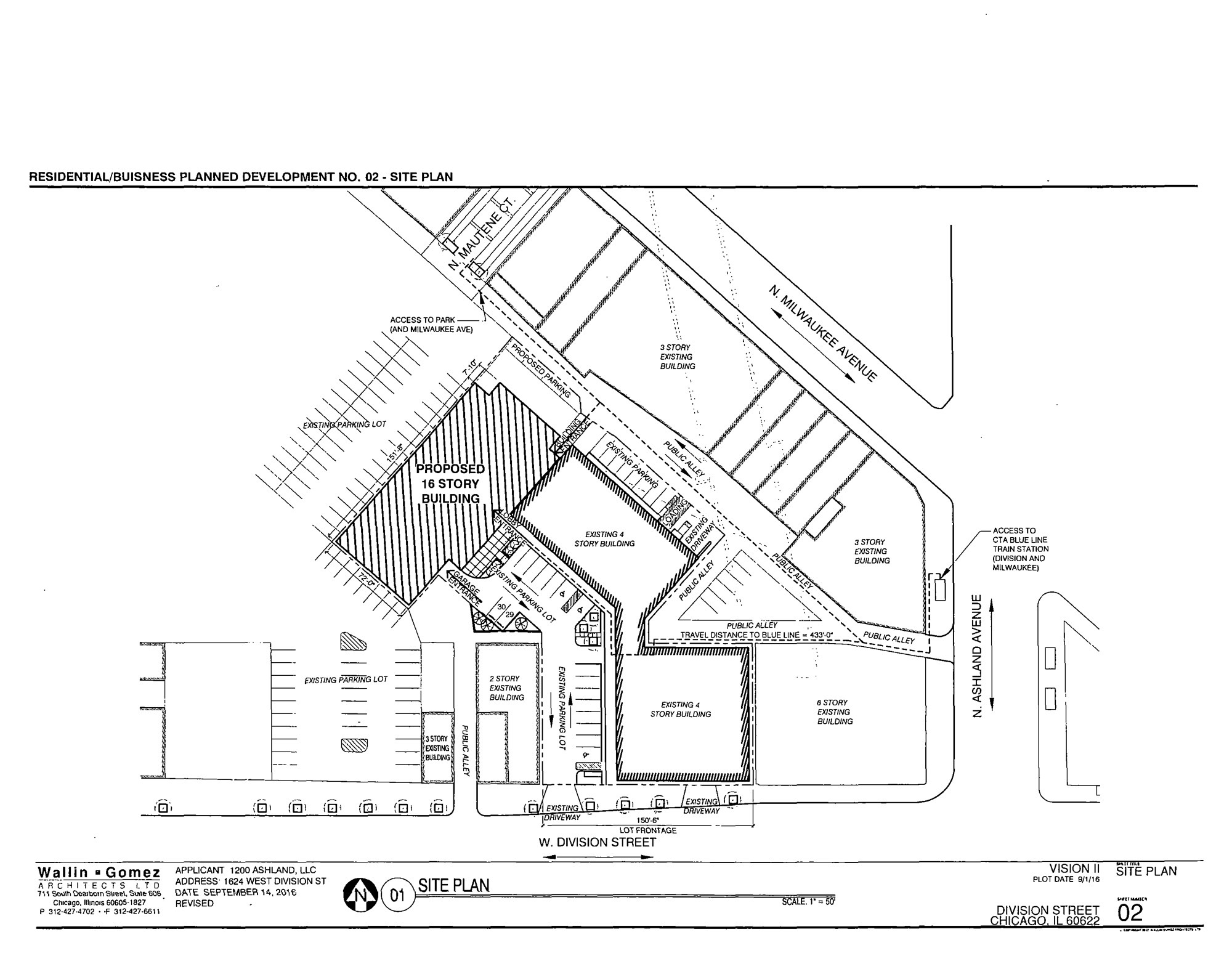 2000x1547 Drawing Of 1624 West Division Chicago Architecture