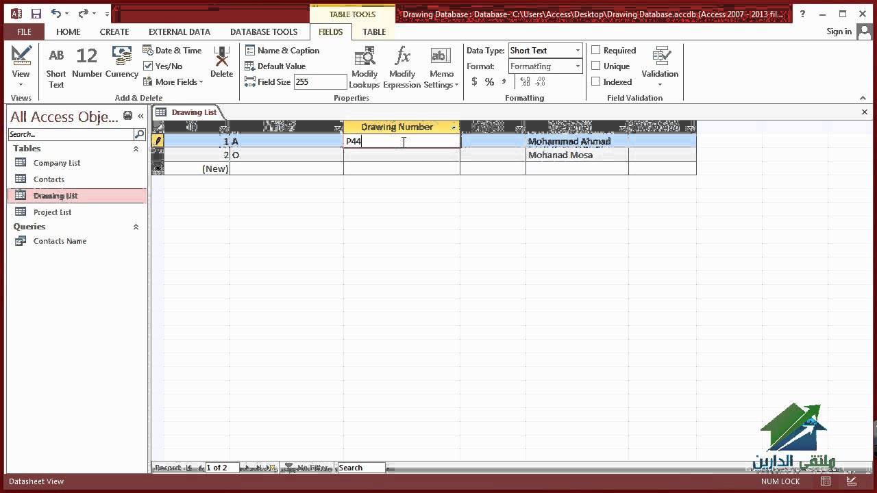 1280x720 1.2 Using Microsoft Access 2013 In Project Management