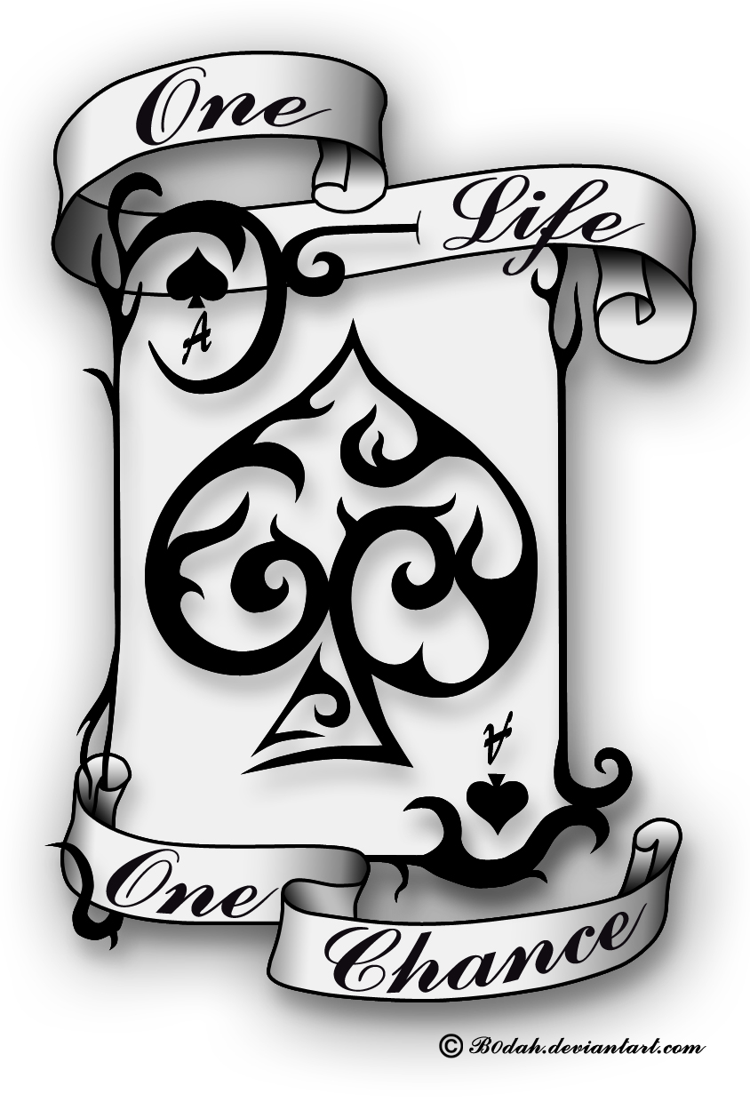 844x1240 Ace Of Spades Tattoo Design By B0dah