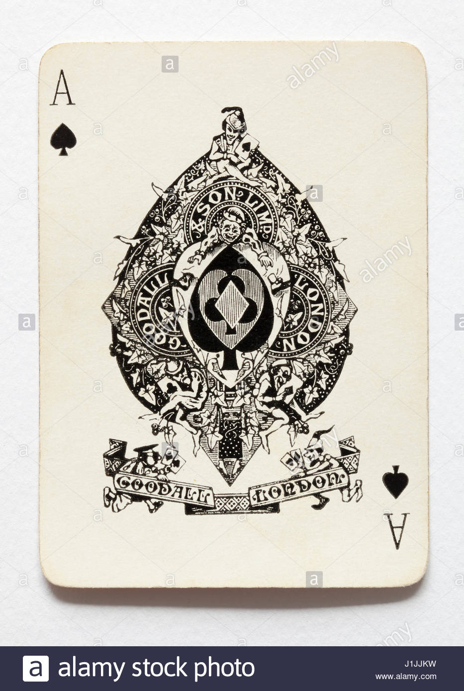933x1390 Vintage Ace Of Spades Playing Card Vintage Goodall Amp Son London