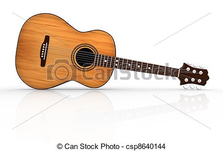 450x305 Acoustic Guitar Clipart Acoustic Guitar 3d Render Illustration