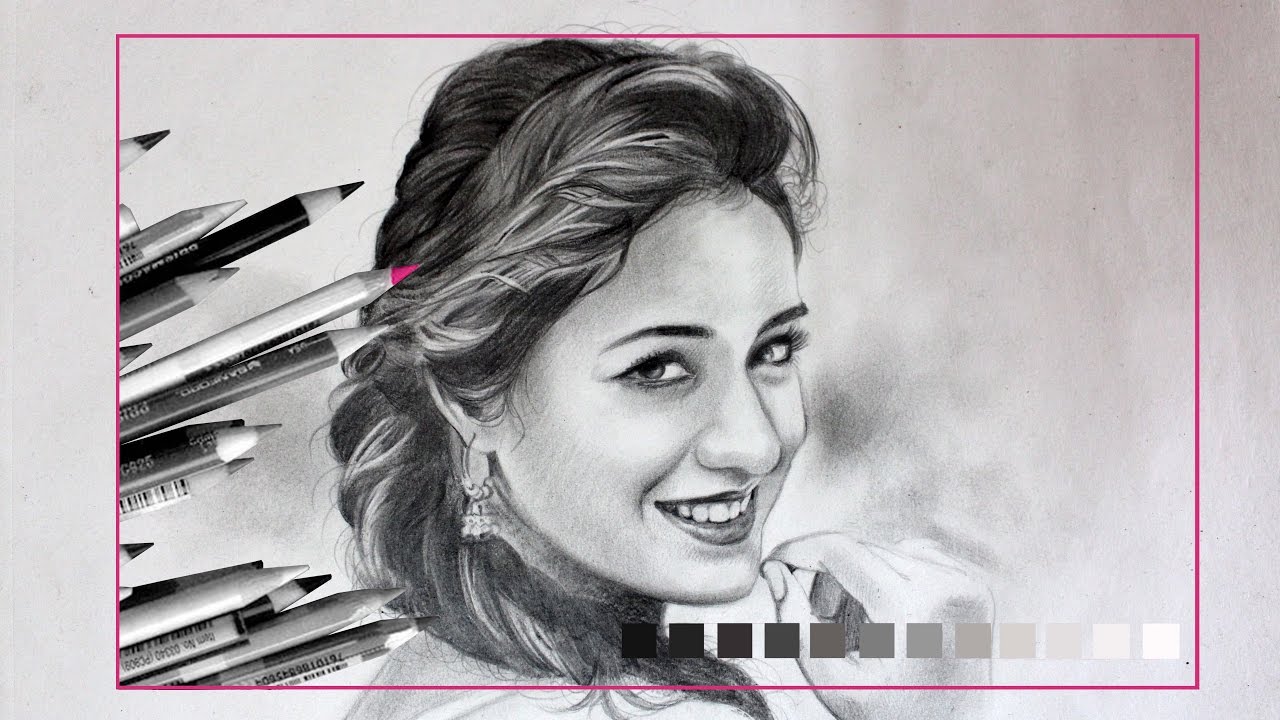 1280x720 Drawing Disha Patani Bollywood Actress Time Lapse Drawing