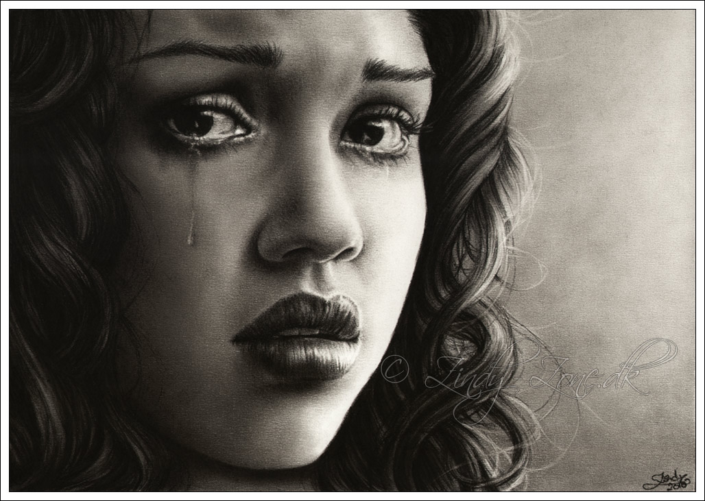 1028x731 Jessica Alba (Latin Actress) Drawing Of Tears Pictures, Photos