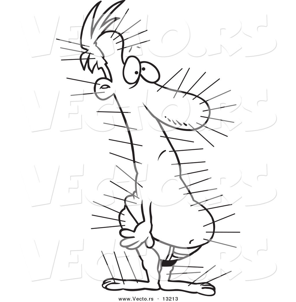 1024x1044 Vector Of A Cartoon Man Covered In Acupuncture Needles