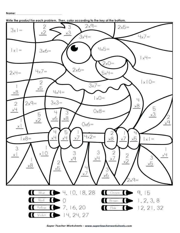 736x952 Coloring By Number Presents Color By Number Worksheet For Coloring