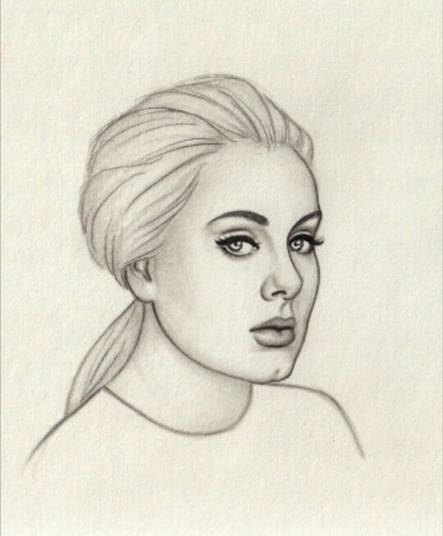 500x605 Adele Drawing Shared By Nicol On We Heart It