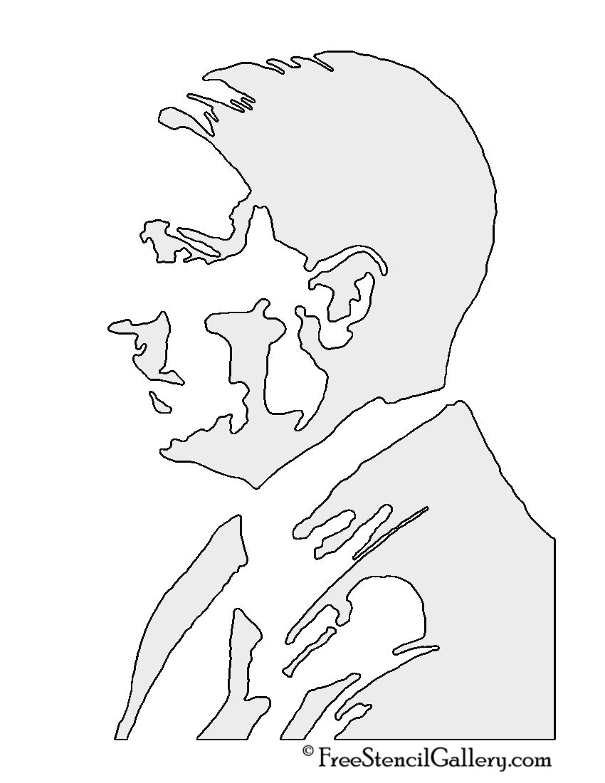 850x1100 Adolf Hitler Stencil Stencil Stenciling