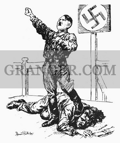 419x500 Image Of Hitler Cartoon, 1933.