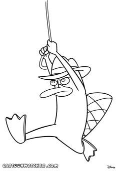 236x343 How To Draw Perry The Platypus (Agent P) From Phineas And Ferb