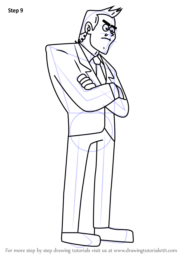 600x846 Learn How To Draw Agent Trigger From Gravity Falls (Gravity Falls