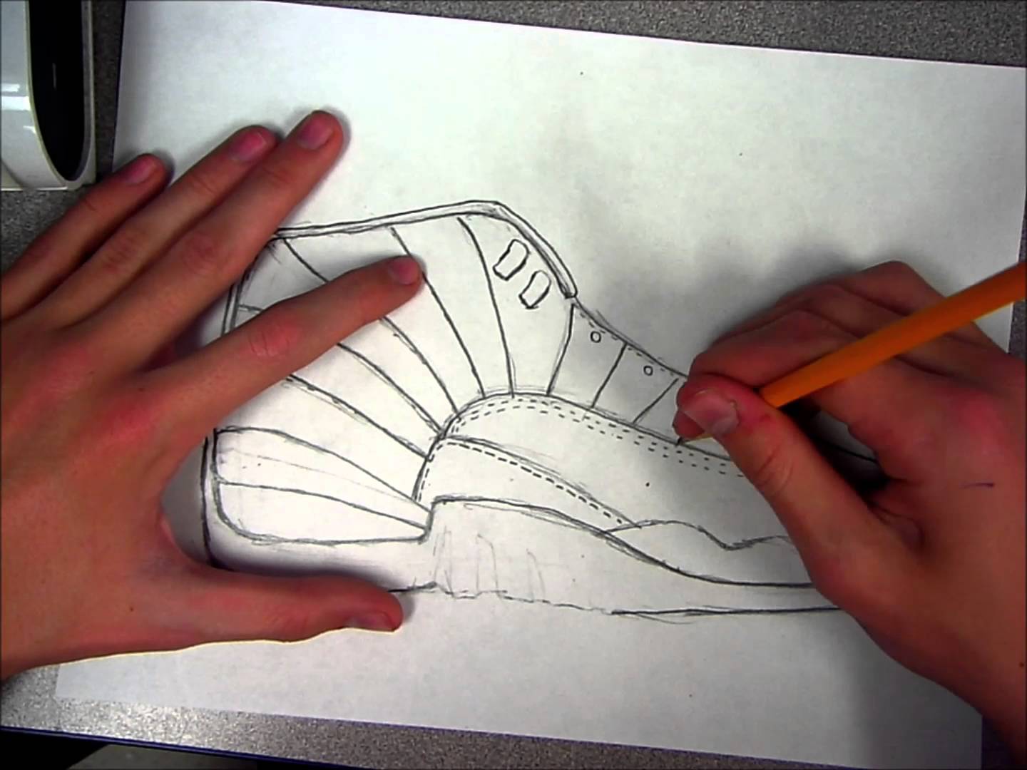 1440x1080 How To Draw Jordan 12 (Speed Art)