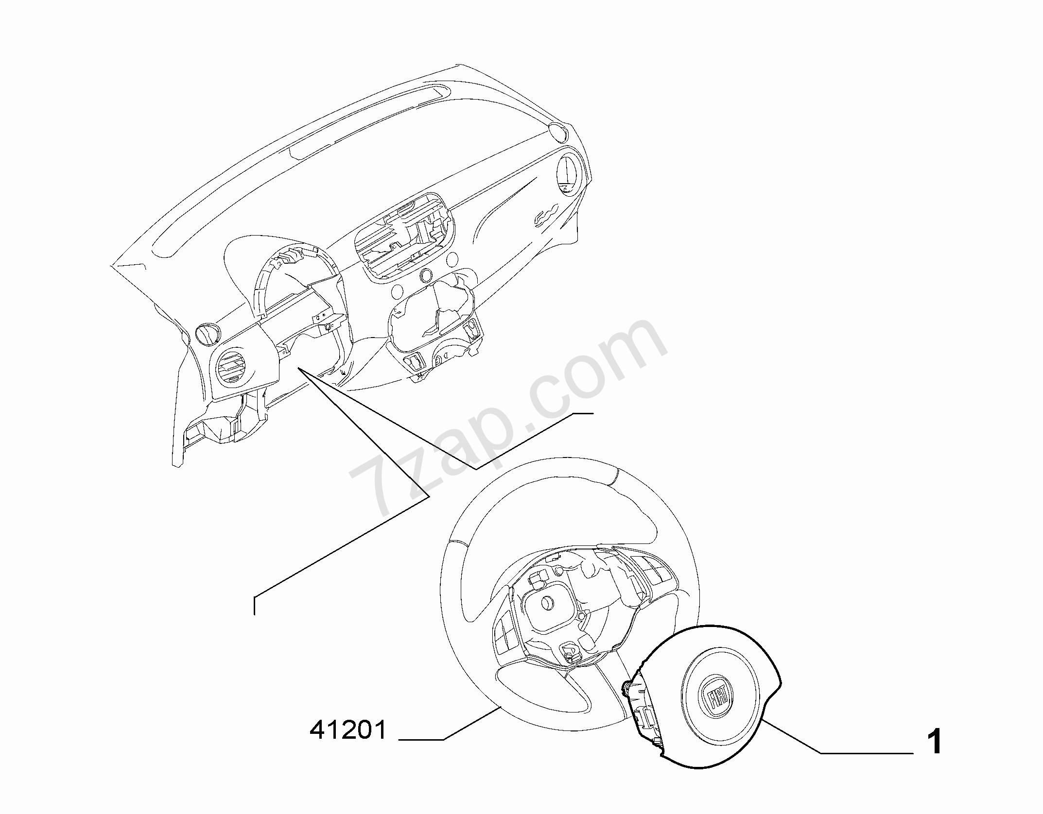 2146x1676 Drivers Airbag Fiat 500 My2012 (2012 )