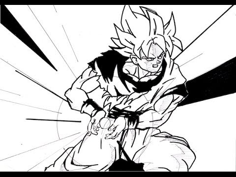 480x360 No.909 How To Draw Son Goku Kamehameha