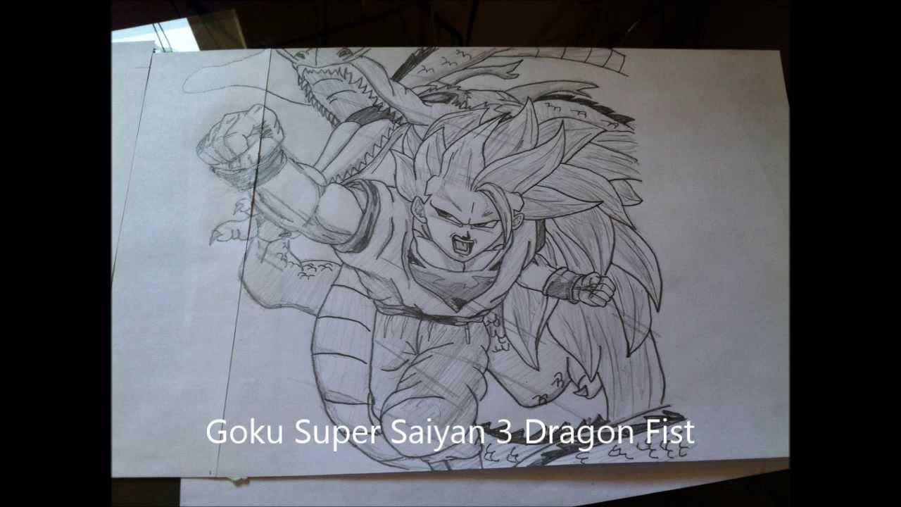 1280x720 How To Draw Goku Super Saiyan 3 Dragon Fist Ssj3