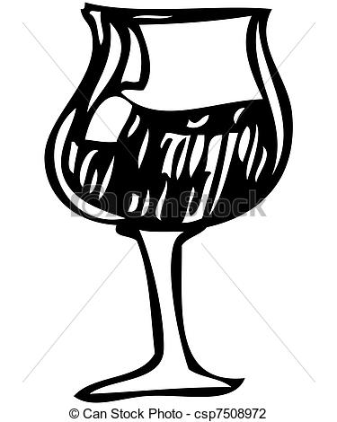 375x470 Picture Of A Glass With Alcohol Drink Vector Illustration