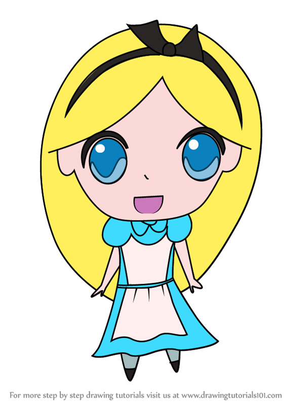 567x800 Learn How To Draw Chibi Alice From Alice In Wonderland (Chibi