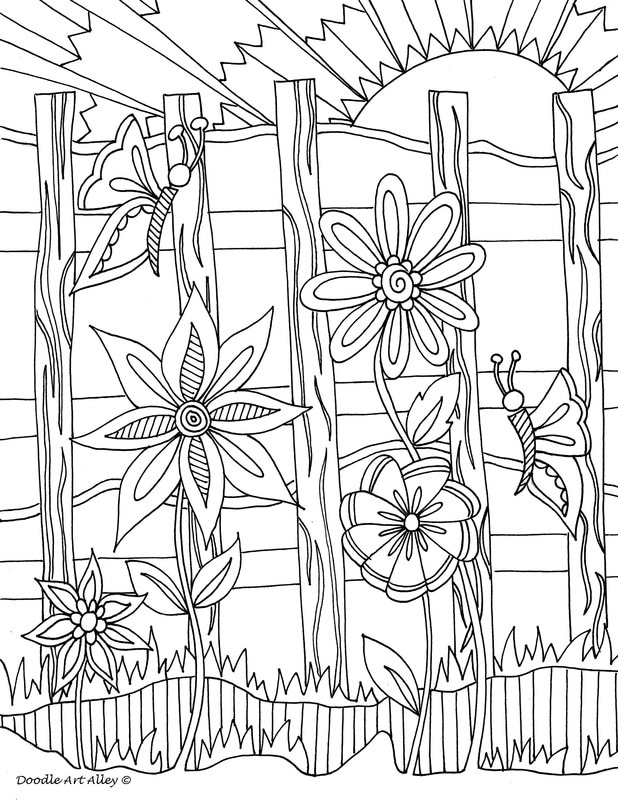618x800 Flower Coloring Pages