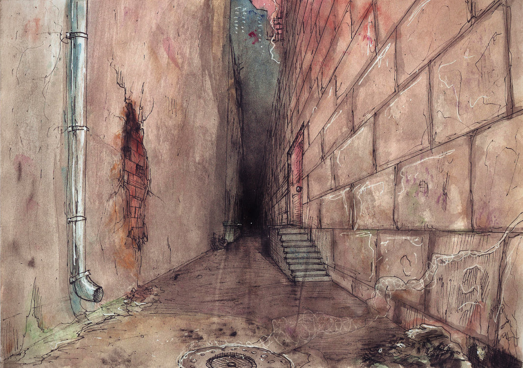 1066x750 Dark Alley By Ferdilicious
