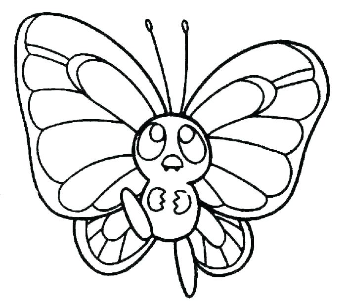 704x611 Butterfly Coloring Pages For Kids Butterfly Life Cycle Coloring