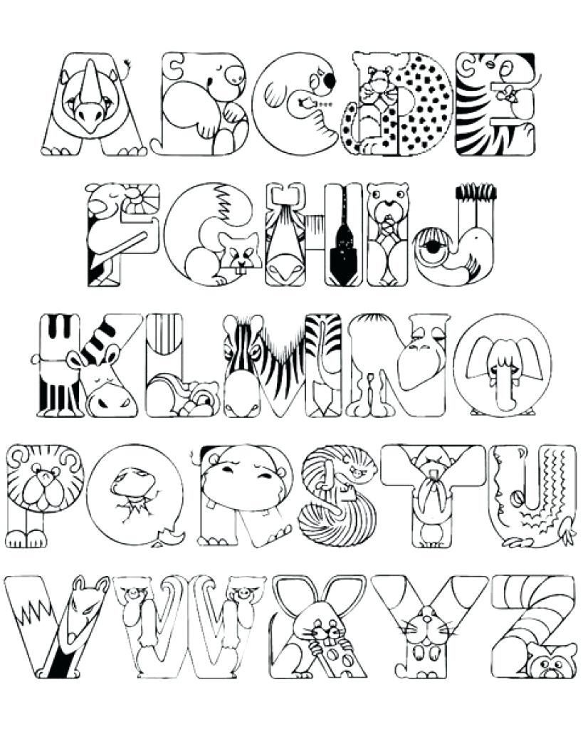 819x1024 Smartness Coloring Pages Alphabets Printable Alphabet Page Mexican