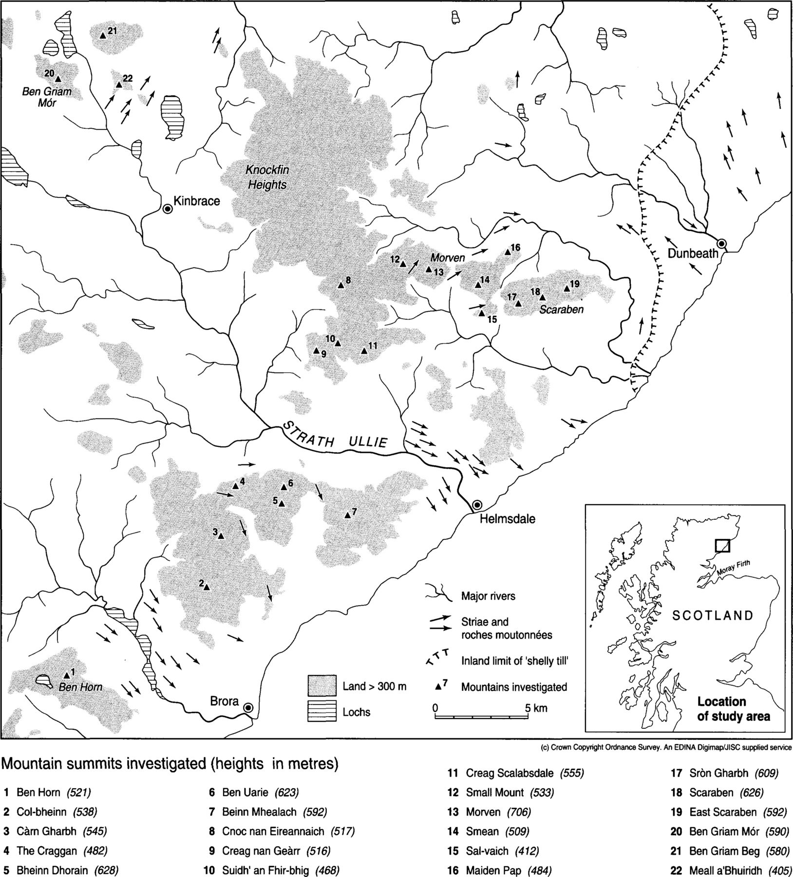 1628x1800 The Altitude Of The Last Ice Sheet In Caithness And East